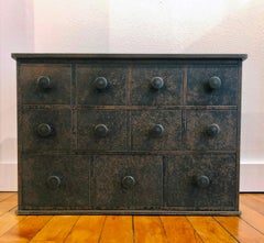 Shaker Eleven Drawer Steel Apothecary Cabinet by Jim Rose