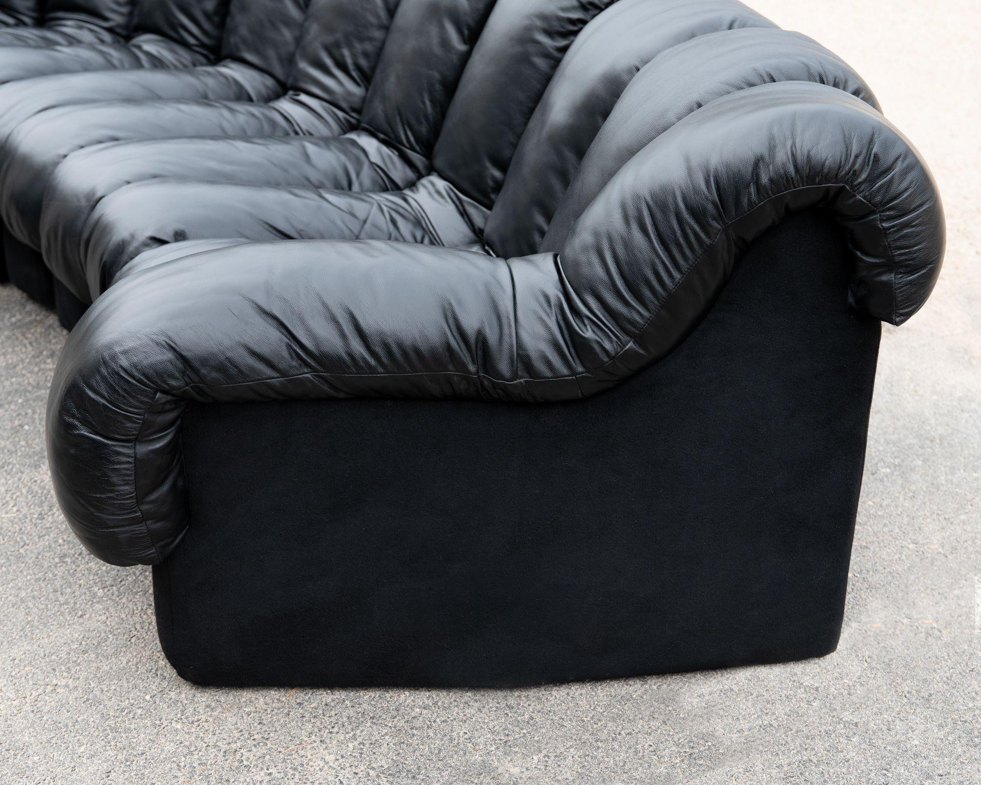 Leather Eleven Element Non Stop Sofa DS-600 by De Sede