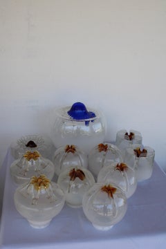 Eleven Mazzega Glass Globes
