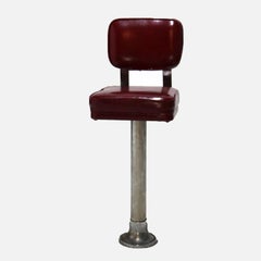 Eleven Mid Century Modern Chrome & Vinyl Diner or Ice Cream Counter Stools C1950