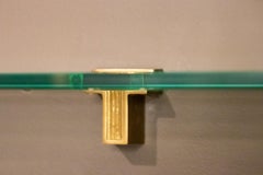 Eleven Peter Ghyczy Cast Bronze Wall Brackets for Glass Shelves