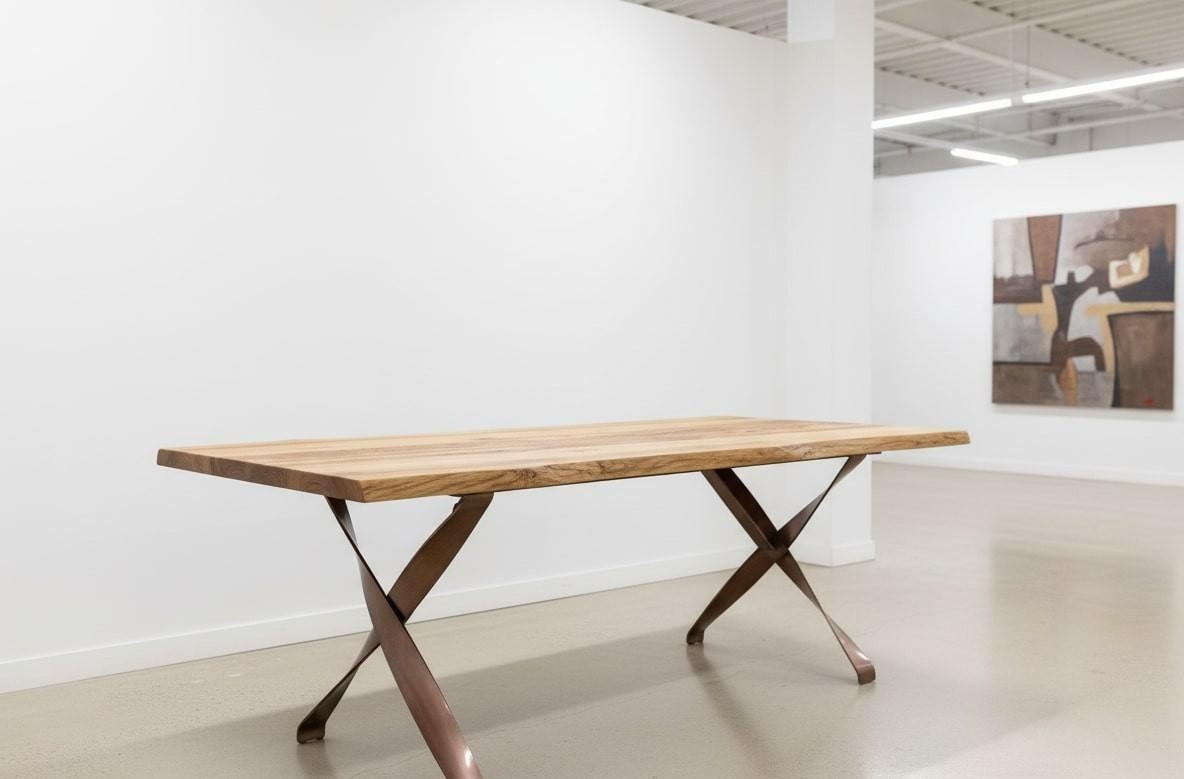 Métal Table à manger Elex en vente