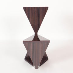 "Elfenbein" French Polish Zebra Wood Hall Chair by Maximilian Eicke for MaxIDNY