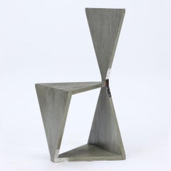 "Elfenbein" Grey Wash Teak Chair Designed by Maximilian Eicke for Max ID NY