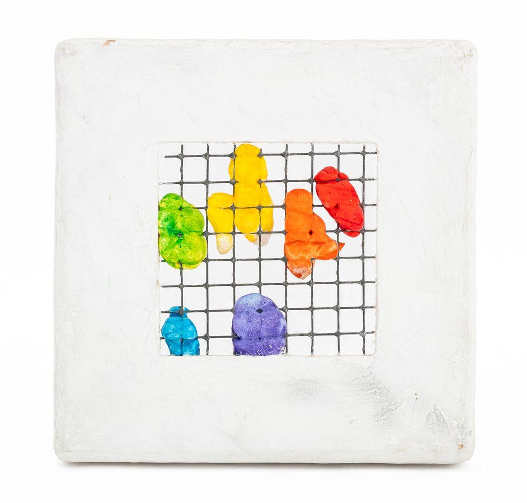 Elfi Schselka Abstract Composition Mixed Media - Mixed Media Art by Elfi Schuselka 