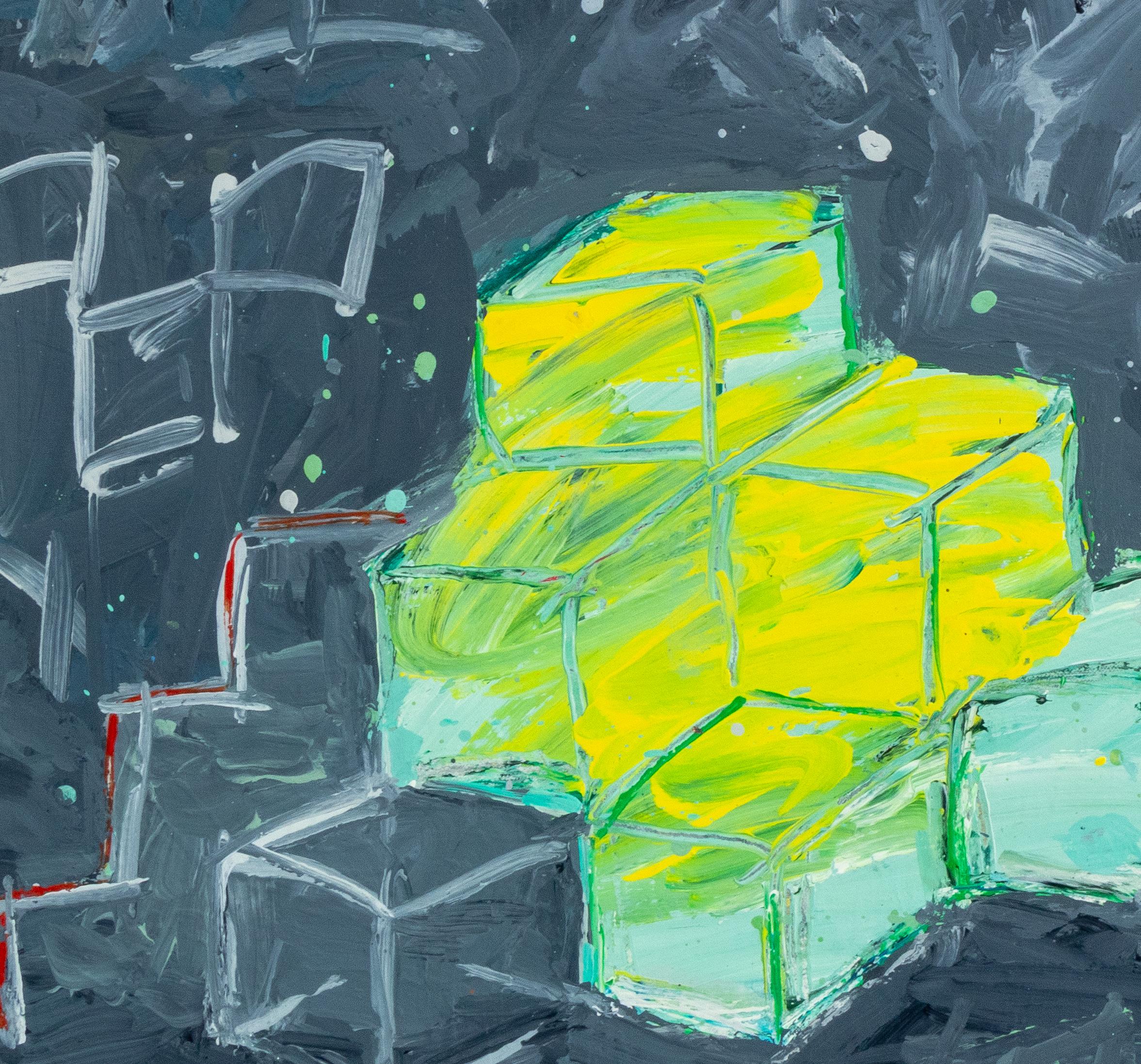Abstrakte Komposition – Painting von Elfi Schuselka 
