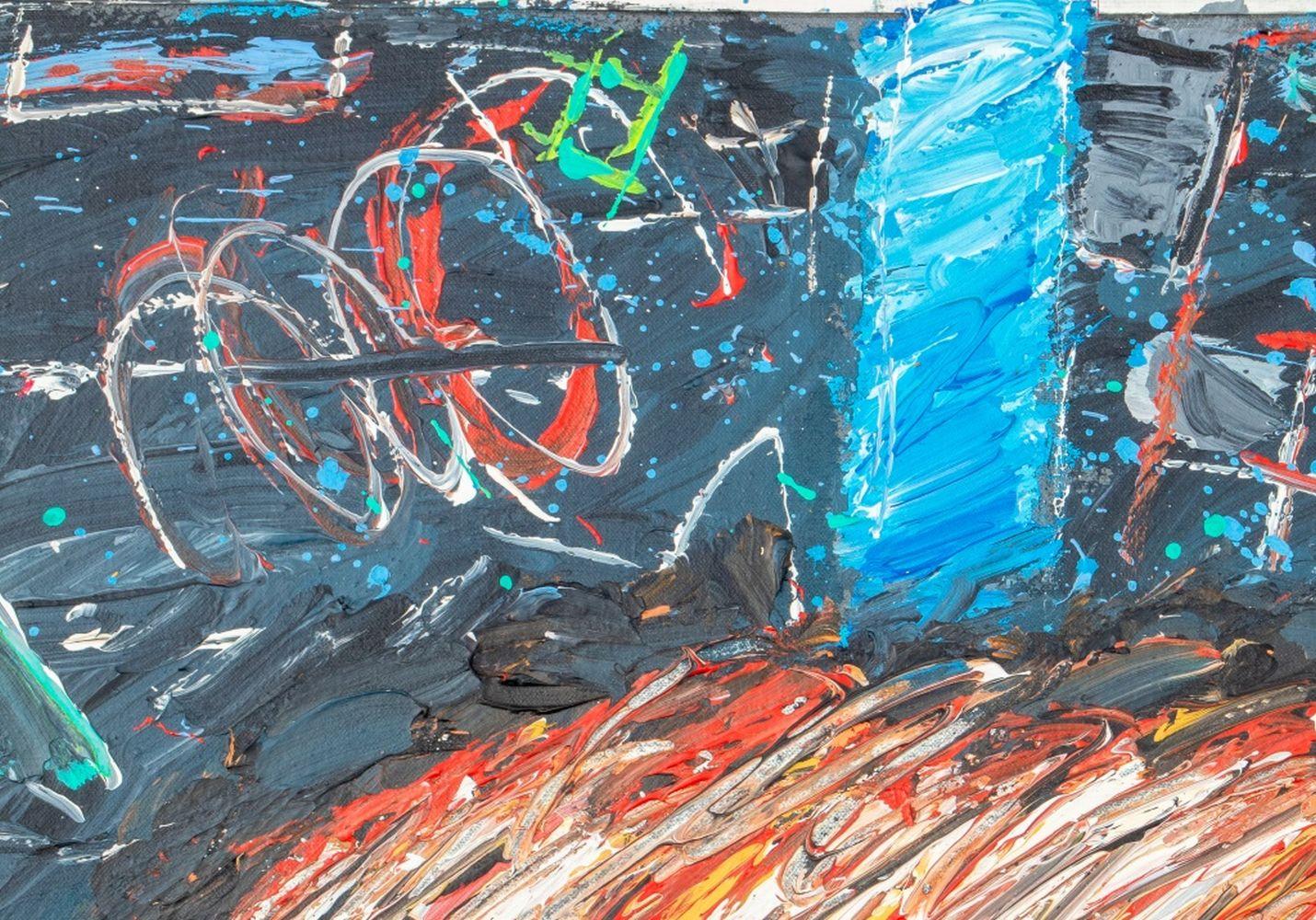 Abstrakte Komposition – Painting von Elfi Schuselka 
