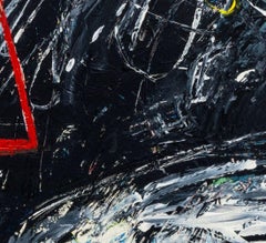 Untitled (Abstract Composition), Oil Painting on Canvas