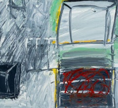 Abstract Composition, Contemporary Oil on Canvas, Late 20th Century
