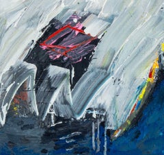 Untitled (Abstract Composition), Oil Painting on Canvas