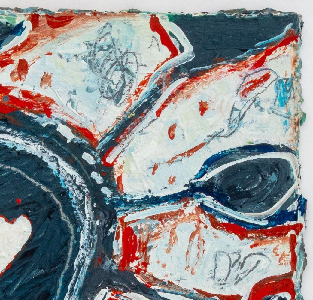 Abstrakte Komposition (Zeitgenössisch), Painting, von Elfi Schuselka 