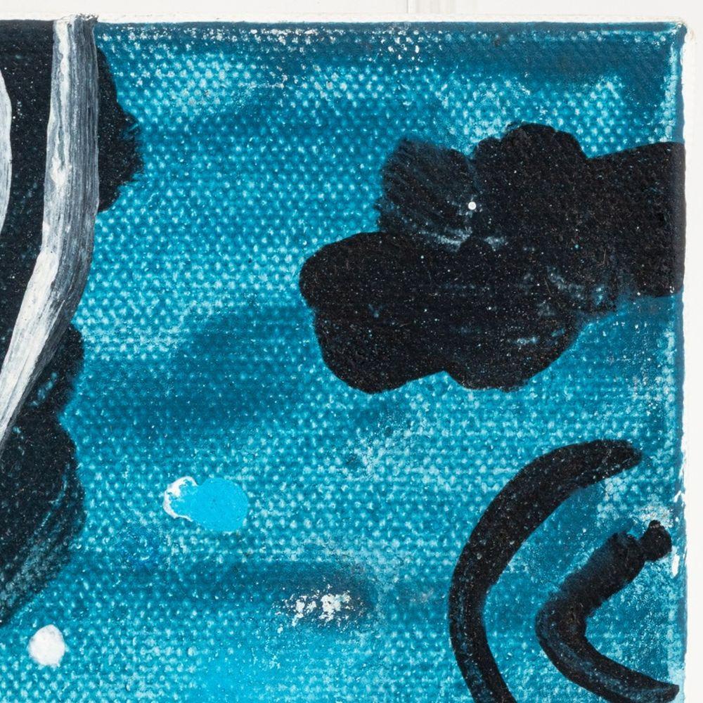 Elfi Schuselka (Autrichienne, née en 1940), Composition abstraite, Technique mixte sur toile, estampillée 