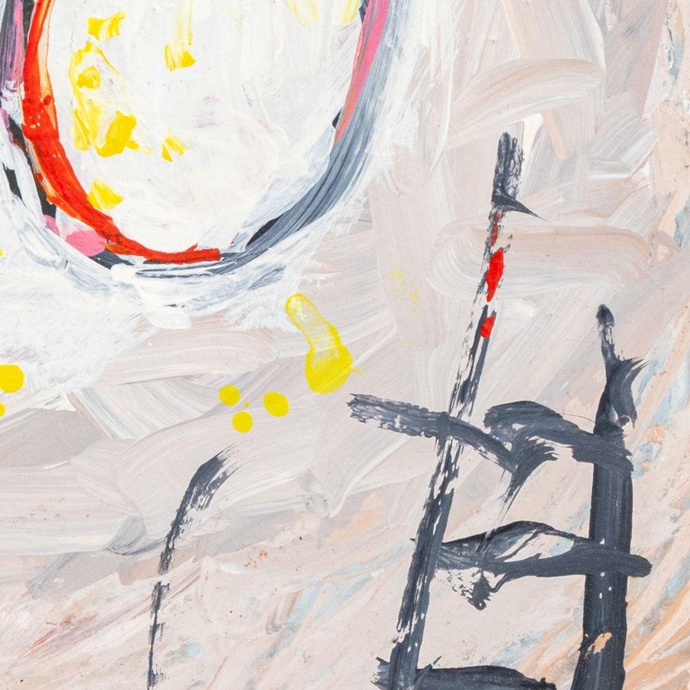 Abstrakte Komposition (Beige), Abstract Painting, von Elfi Schuselka 