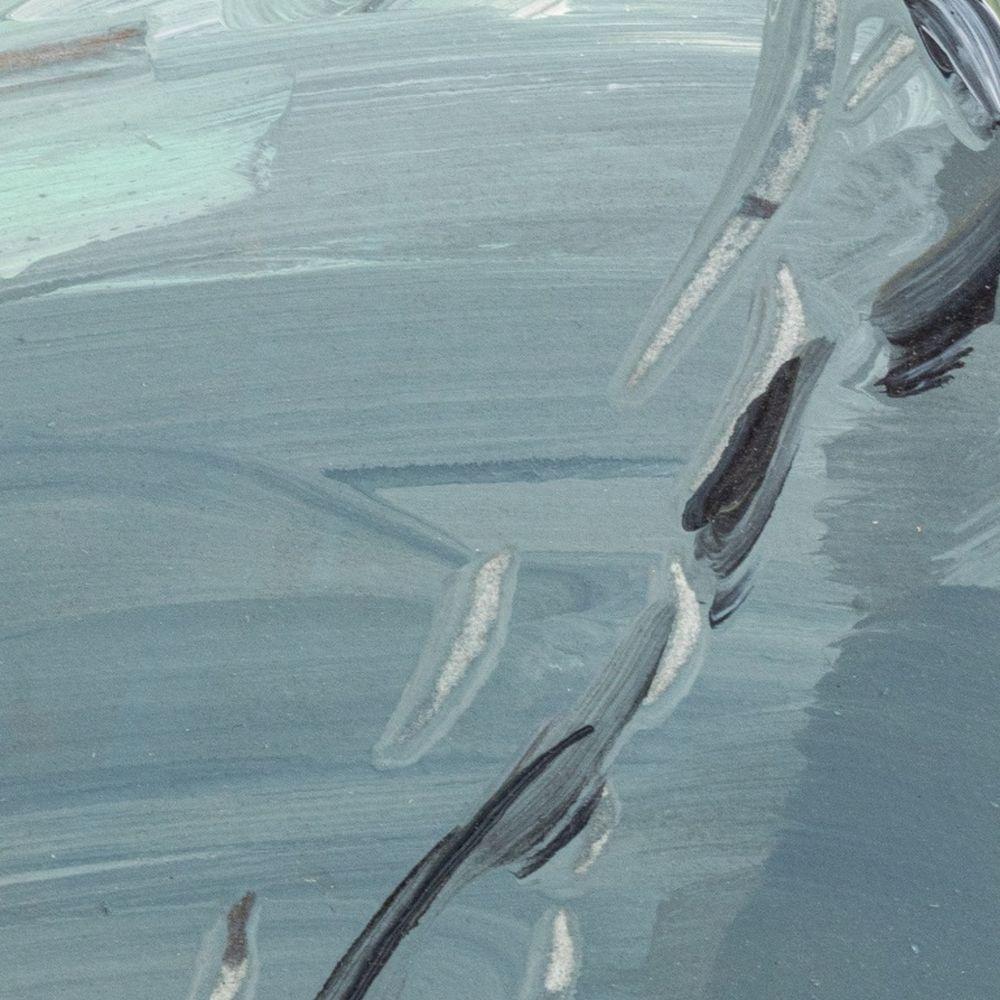 Abstract Composition - Gray Abstract Painting by Elfi Schuselka 