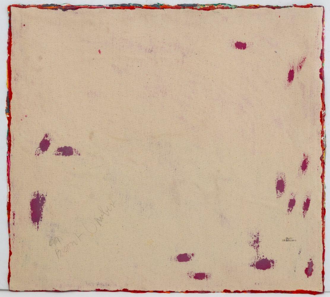Abstract Composition - Red Abstract Painting by Elfi Schuselka 