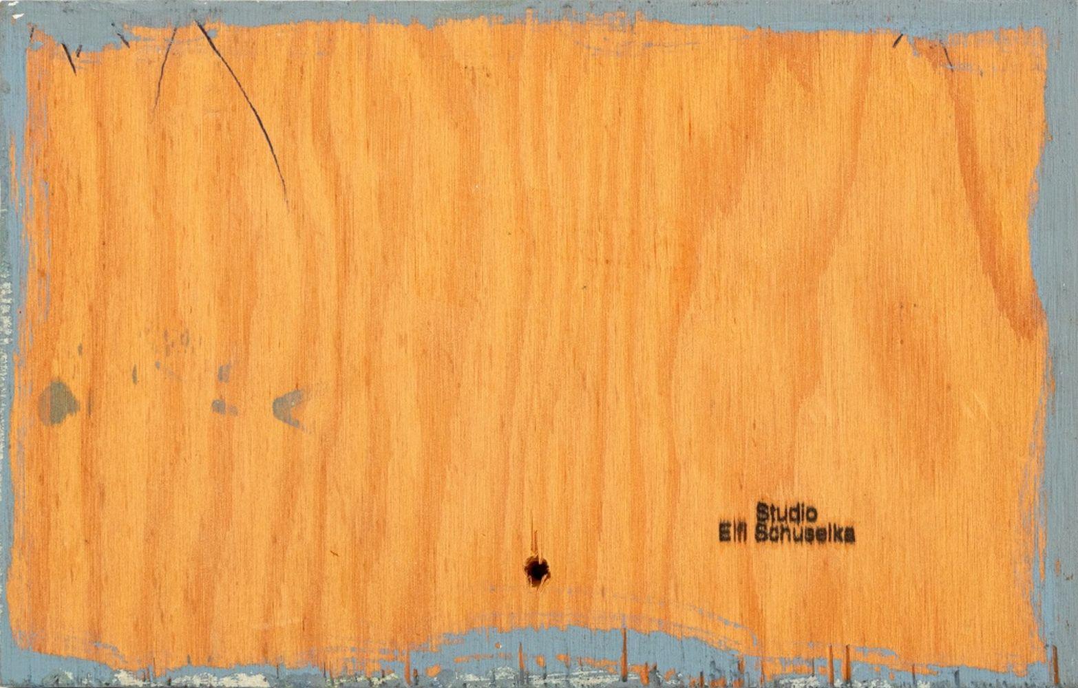Composition abstraite - Marron Abstract Painting par Elfi Schuselka 