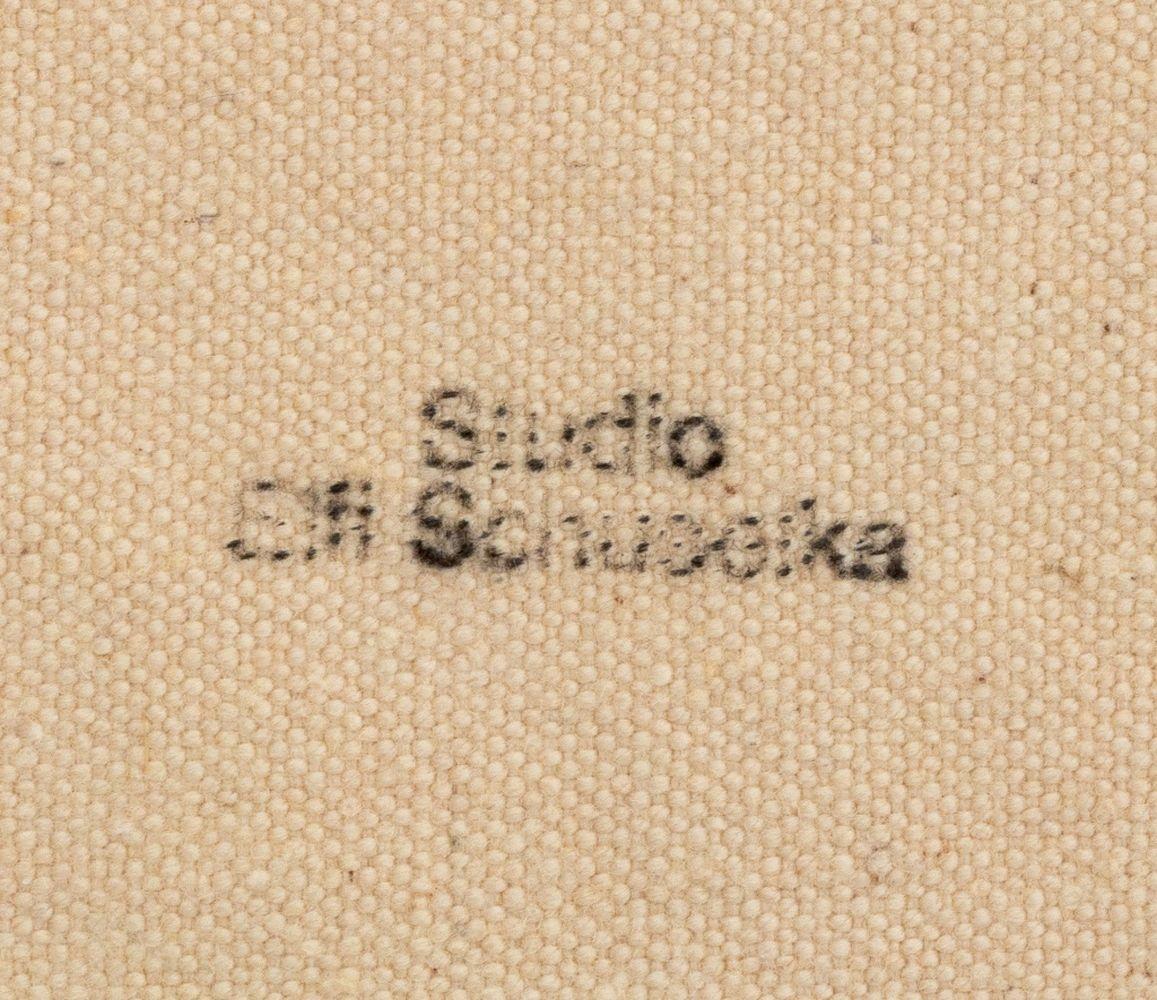 Elfi Schuselka (Autrichienne, née en 1940), Composition abstraite, Huile sur toile, apparemment non signée, estampillée 