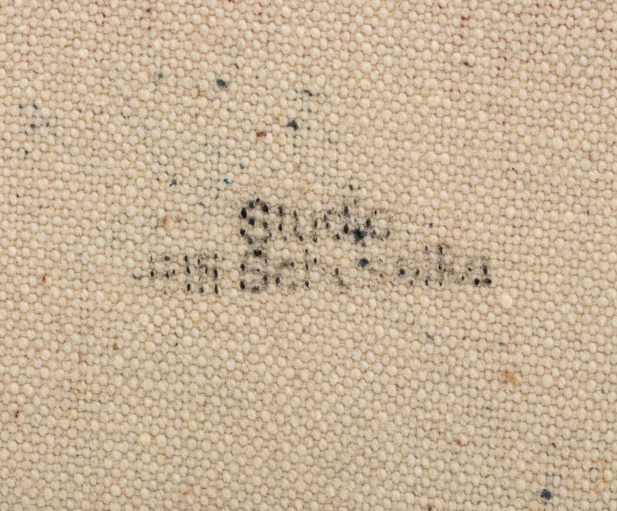 Elfi Schuselka (Österreich, geb. 1940), Abstrakte Komposition, Öl auf Leinwand, anscheinend unsigniert, ungespannt, ungerahmt. 21,5