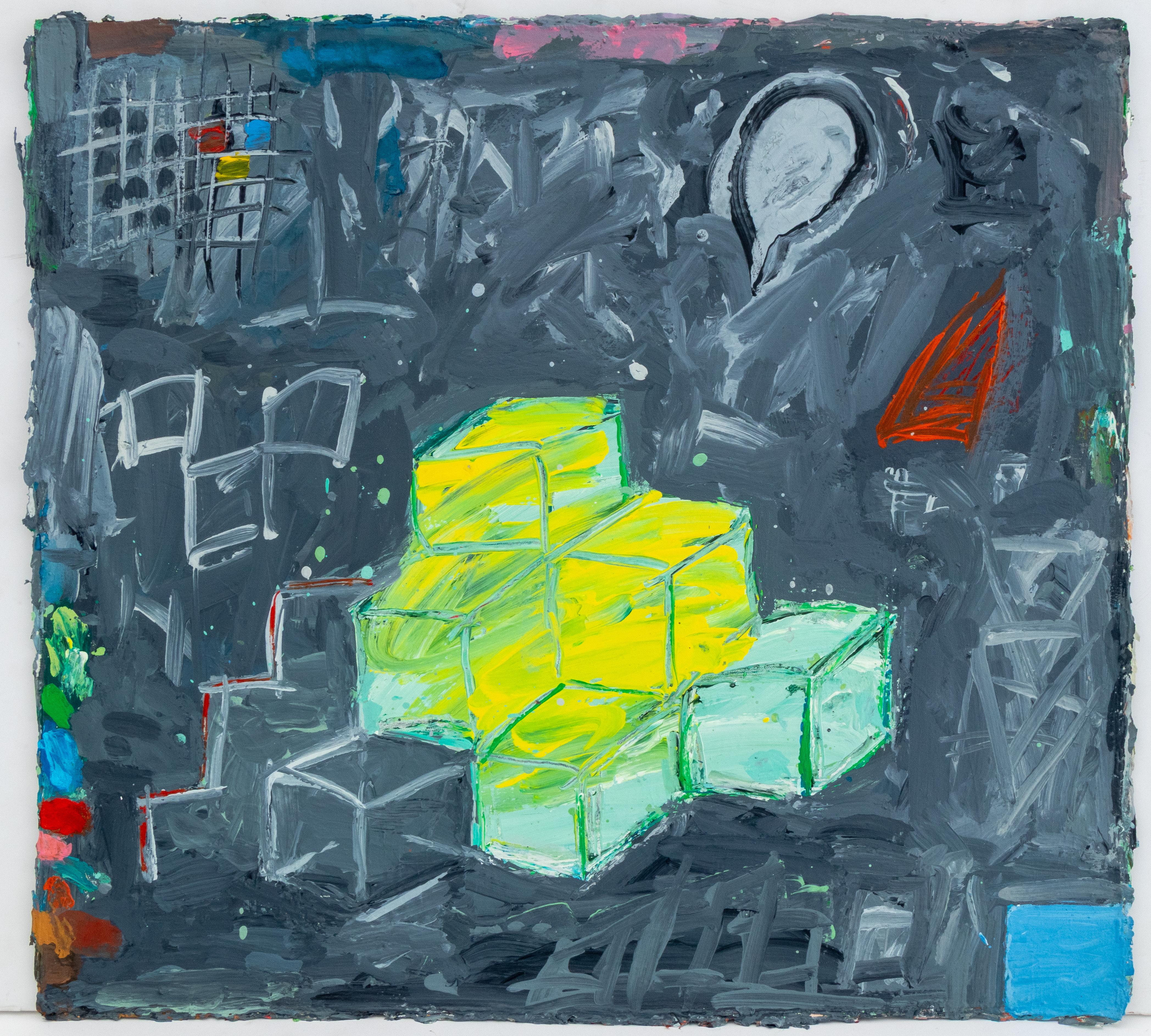 Elfi Schuselka  Abstract Painting – Abstrakte Komposition