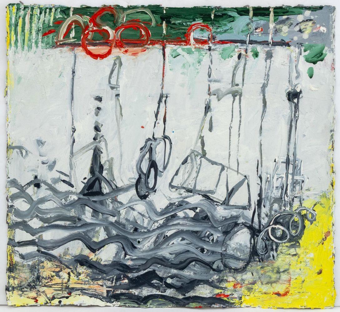 Elfi Schuselka  Abstract Painting – Abstrakte Komposition