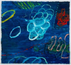 Abstract Composition in Blue
