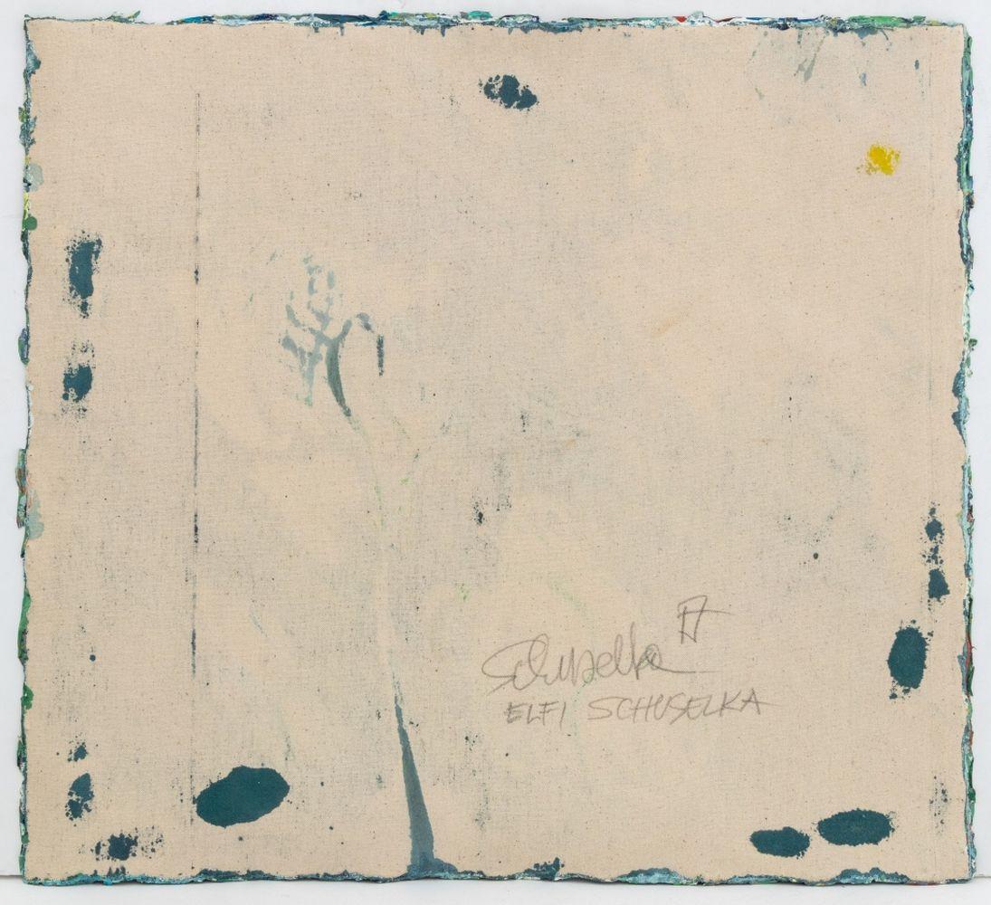 Composizione astratta in Greene & Greene - Abstract Painting Verde di Elfi Schuselka 
