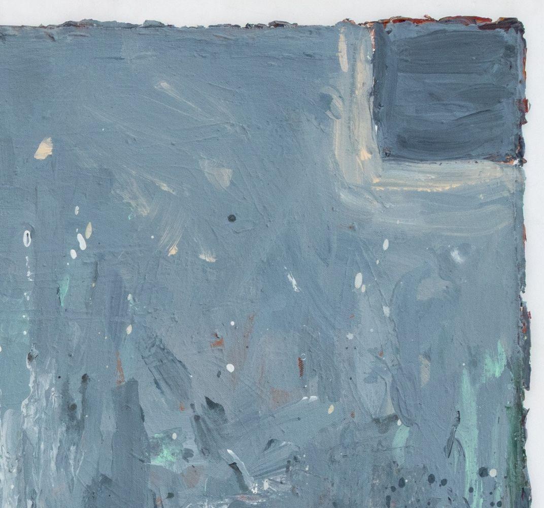 Abstract Composition in Grey - Contemporary Painting by Elfi Schuselka 