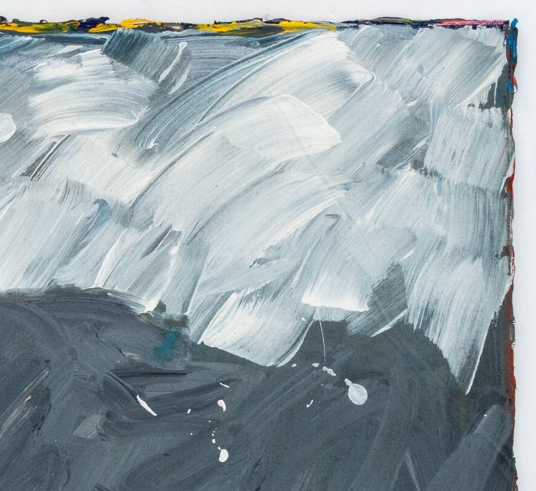 Composition abstraite en gris - Contemporain Painting par Elfi Schuselka 