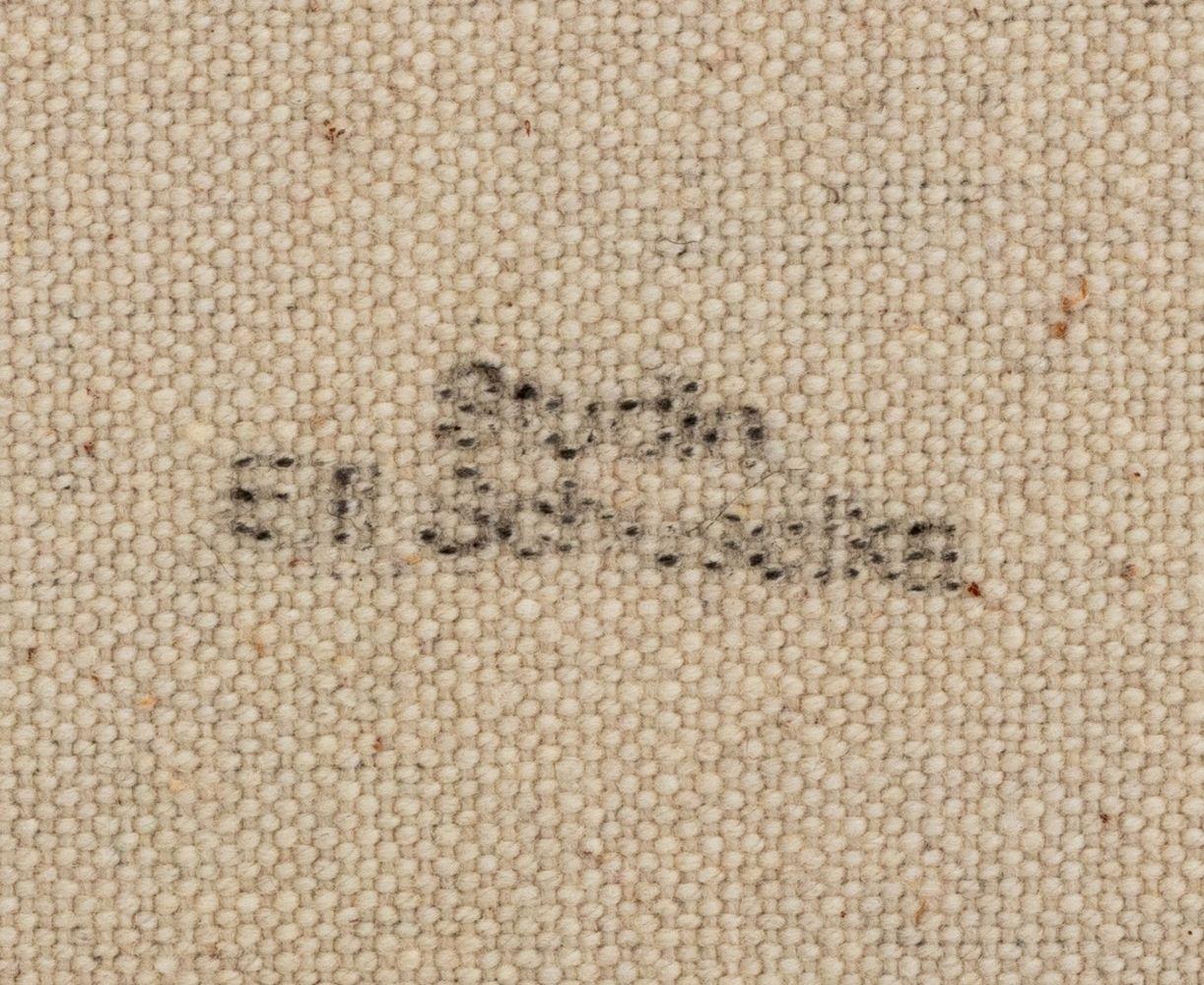 Elfi Schuselka (Autrichienne, née en 1940), Composition abstraite en gris, Huile sur toile, apparemment non signée, estampillée 