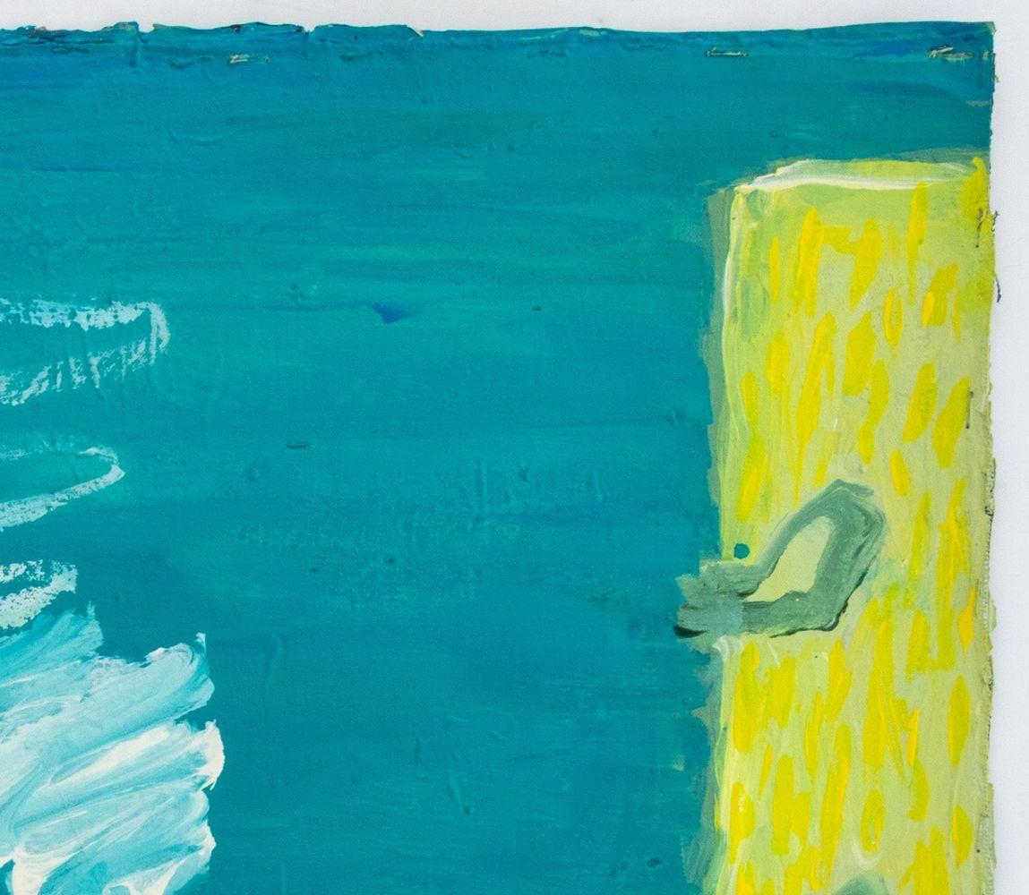 Composizione astratta in verde acqua - Painting Contemporaneo di Elfi Schuselka 