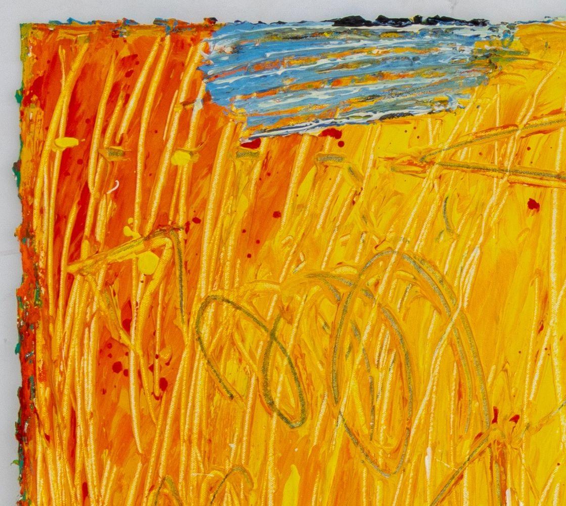 Abstrakte Feuer-Komposition (Zeitgenössisch), Painting, von Elfi Schuselka 