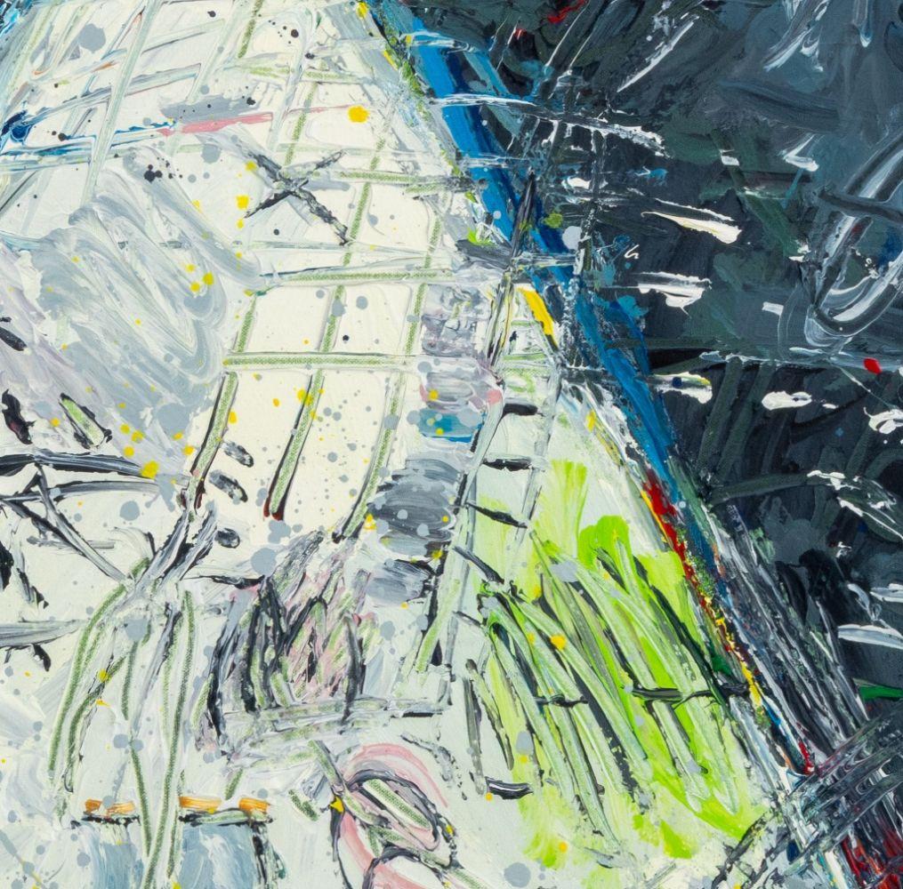Abstract Geometric Composition - Painting by Elfi Schuselka 