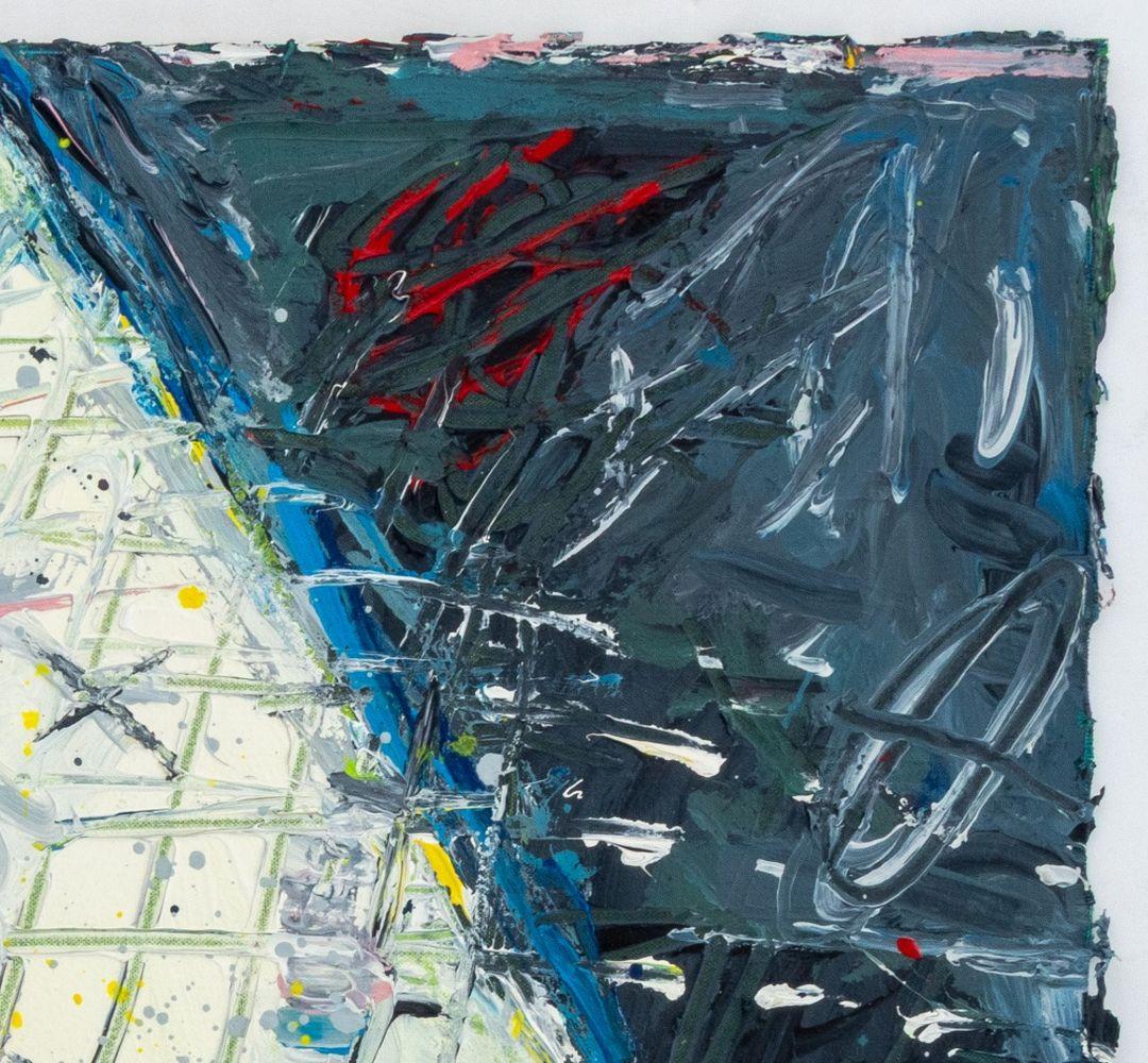 Abstract Geometric Composition - Contemporary Painting by Elfi Schuselka 