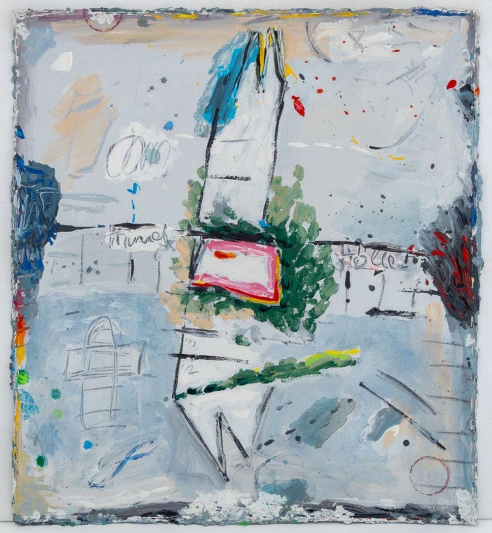 Composition abstraite recto-verso - Painting de Elfi Schuselka 
