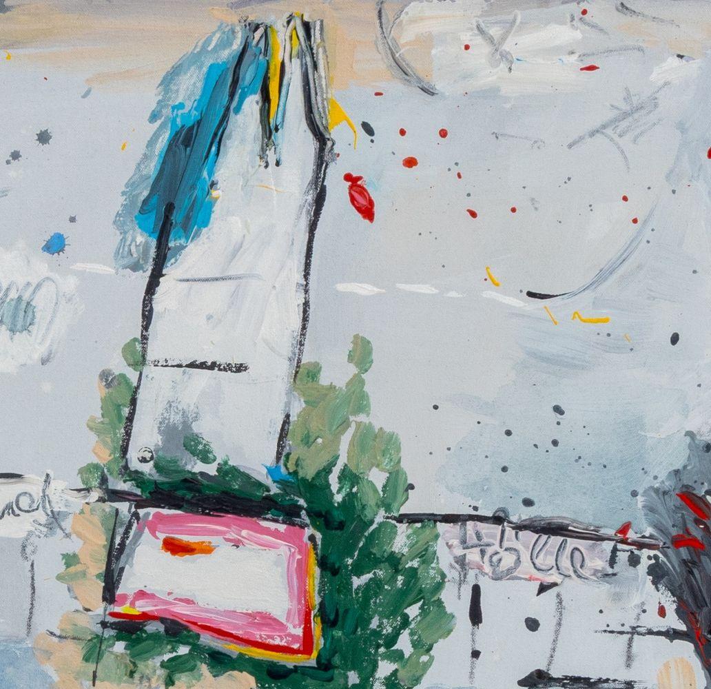 Composition abstraite recto-verso - Contemporain Painting par Elfi Schuselka 