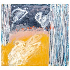 Huile abstraite sur toile « Fall » d'Elfi Schuselka