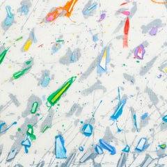 Composition abstraite en média mixte