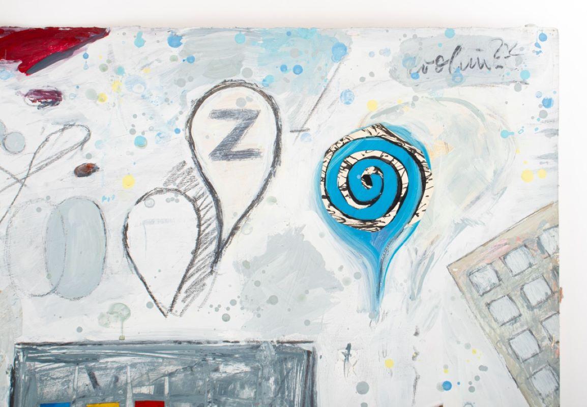 Elfi Schuselka Abstract Composition Mixed Media 1