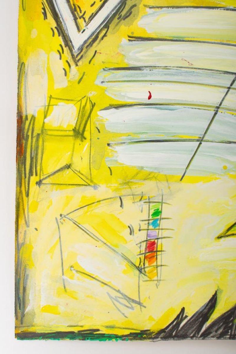 Elfi Schuselka Surrealist Composition Mixed Media For Sale 1