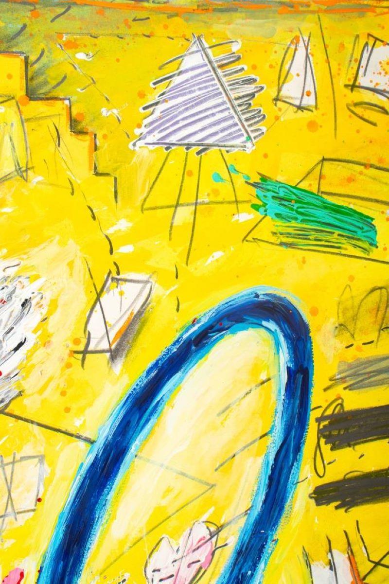 Elfi Schuselka Surrealist Composition Mixed Media For Sale 3