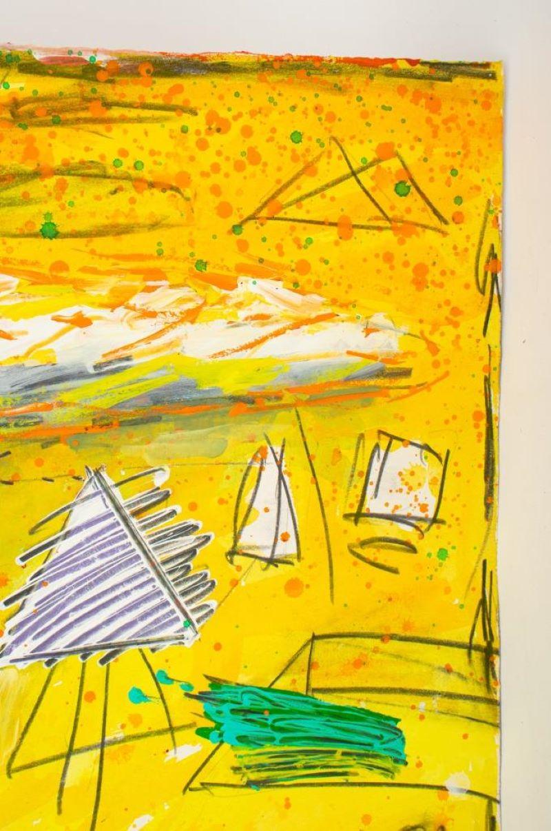 Elfi Schuselka Surrealist Composition Mixed Media For Sale 5