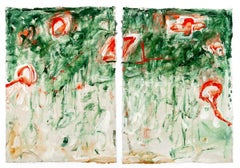 Abstract Composition Diptych