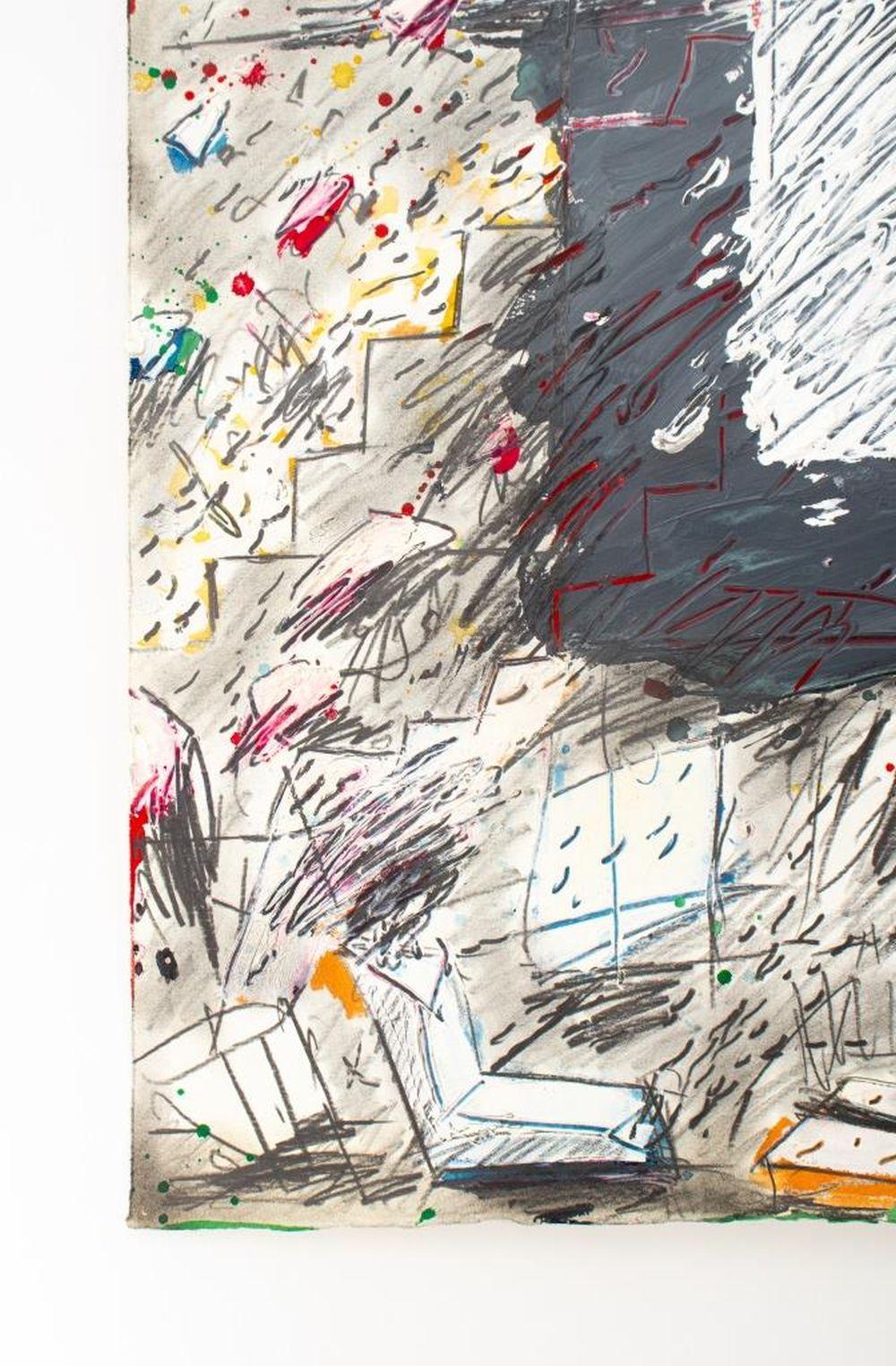 Abstract Composition - Abstract Expressionist Painting by Elfi Schuselka