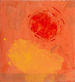 Composizione astratta in arancione