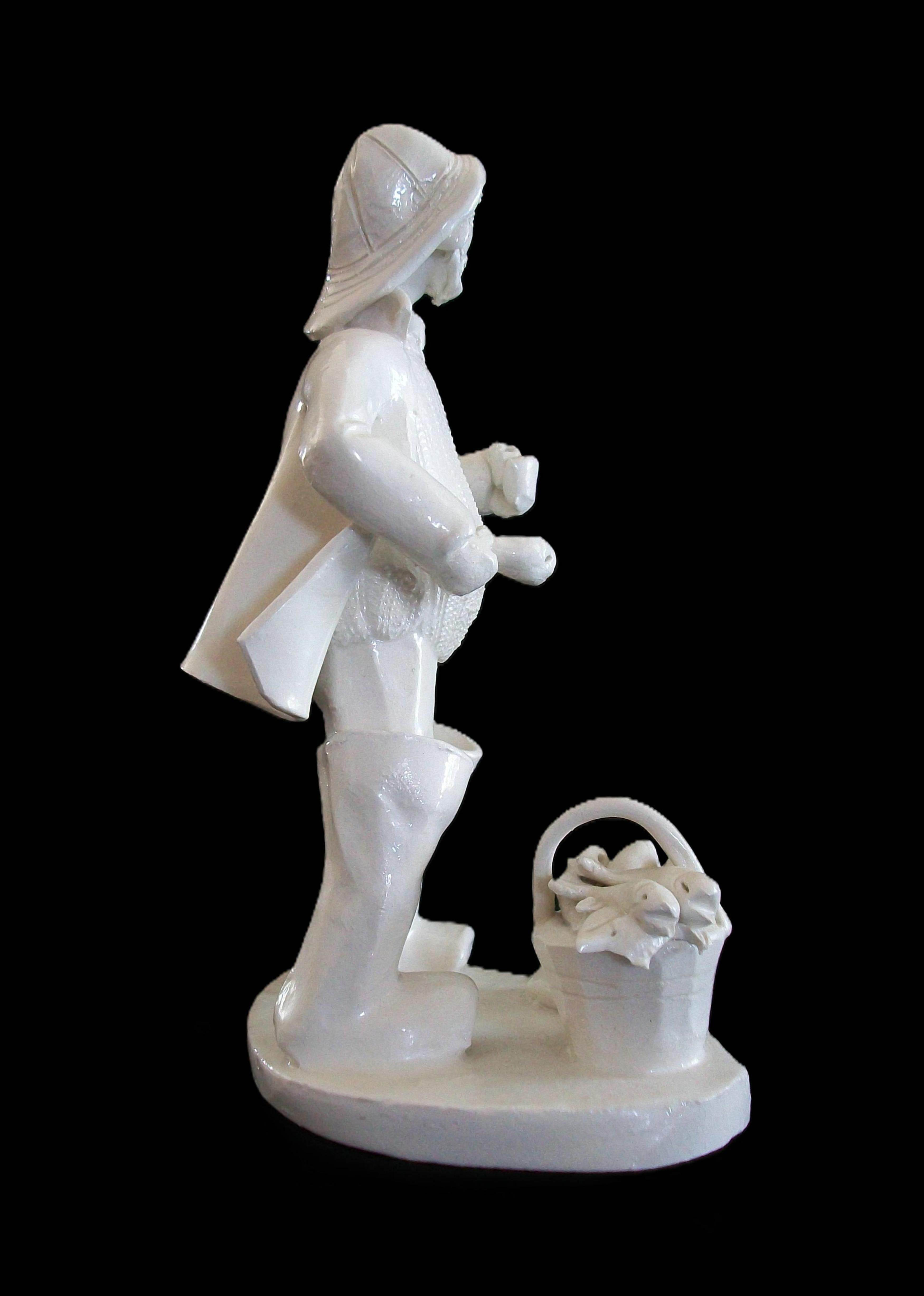 ELFRIEDE MEINDL - Folk Art Ceramic Atlantic Fisherman Figure - Canada - C.1970's For Sale 3