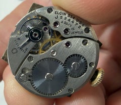 Elgin 10K Gold-gefüllte Vintage-Armbanduhr