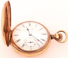 Elgin 14 Karat Gold and Diamond Pocket Watch