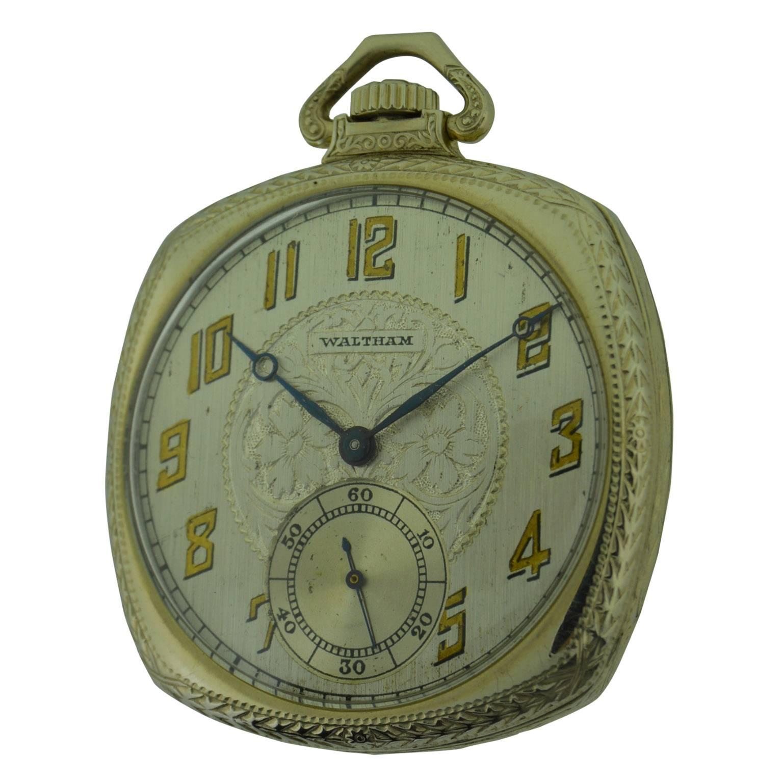 art deco pocket watch