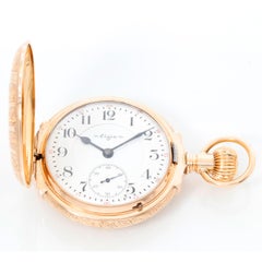 Elgin 14k Gold 18 Size Box Hinge Multi-Color Antique Pocket Watch