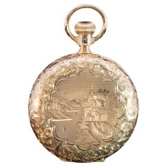 Elgin 18k Yellow Gold Pocket Watch Hallmarked 1888